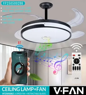 With Light/Remote/Fan/BTmp3