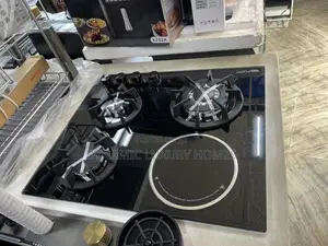 Sky-Oppein Built in Gas Hob 3 Burner Gas Cooker 1 Electric