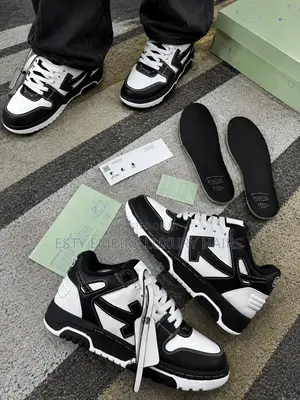 New Off-White Out of Office “Black - White” Snks”*