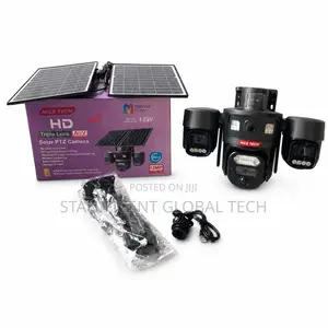 Nice Tech 12MP 4G AOV Triple Lens Double Panel Solar Camera (UBox Pro)