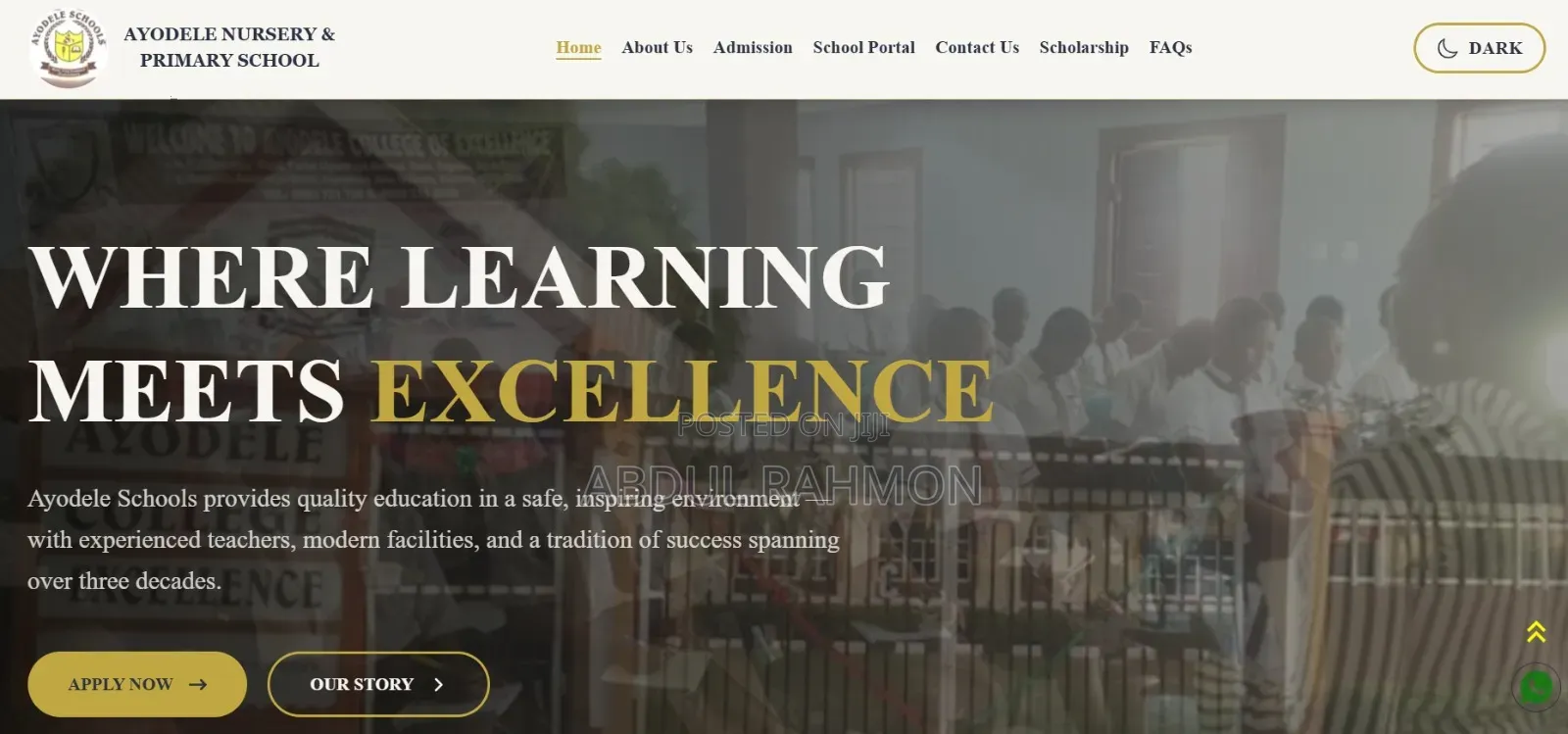 Modern School Website