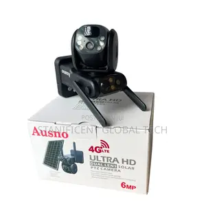 Ausno 6MP 4G Dual Lens Solar PTZ Mini Outdoor Camera (UBox App)