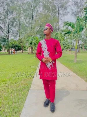 Stylish Men Senator/Kaftan {crimsonRed}