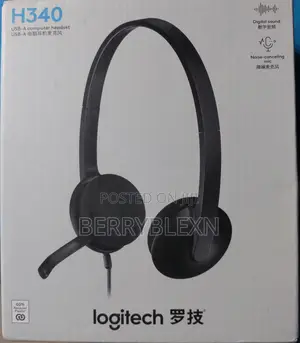 Logitech H340 USB Computer Headset – Headphones NNoise-cancelling