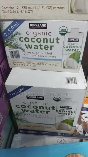 Kirkland Organic Coconut Water 330ml- 12 Count