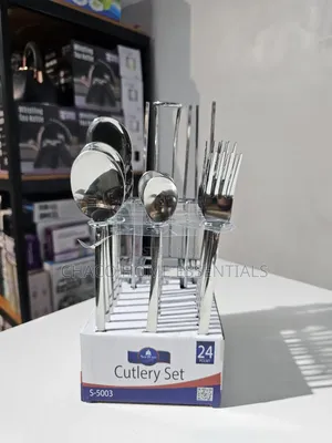 24 Pieces Stainless Steel Cutlery Set With Stand
