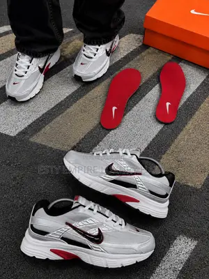 New Nike Initiator ‘Silver / Varsity Red’ Snks”*