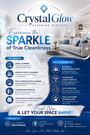 Professional Home and Office Cleaning Services in Osogbo.