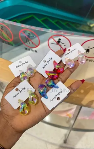 Colored Hoops Earrings