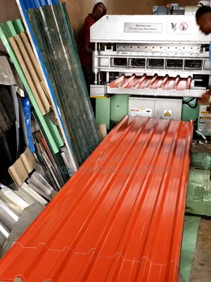 0.55 Tc Red Oven Baked Longspan Aluminium Sheet