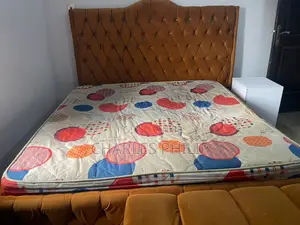6*6 Bedframe, Leg Rest and 6×6 Semi Orthopedic Mattress