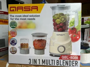 3 in 1 Electric Blender Grinder - QASA 600W Multi Blender QBL-8088