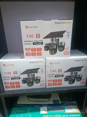 4 Lens Ubox CCTV Solar Camera T40