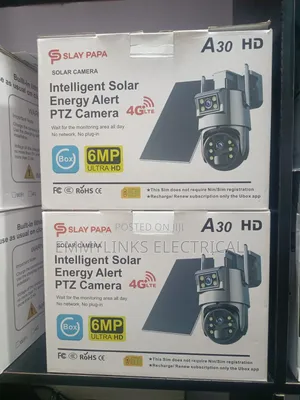 Dual Lens Ubox CCTV Solar Camera
