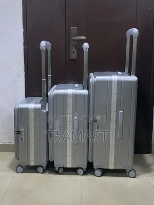 3 Set Silver Aluminum Luggage - Premium Travel Suitcase Set