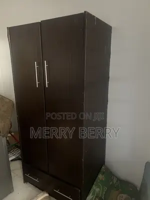 Heavy Wood Wardrobe With Mirror