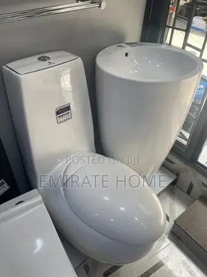 Executive England Egg Toilet With Standing Basin