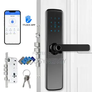 Modern Design Biometric Digital Pin Code Smart Door Handle Lock