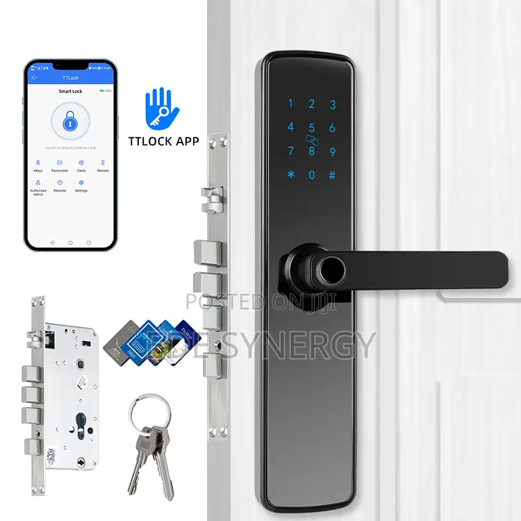 Modern Design Biometric Digital Pin Code Smart Door Handle Lock