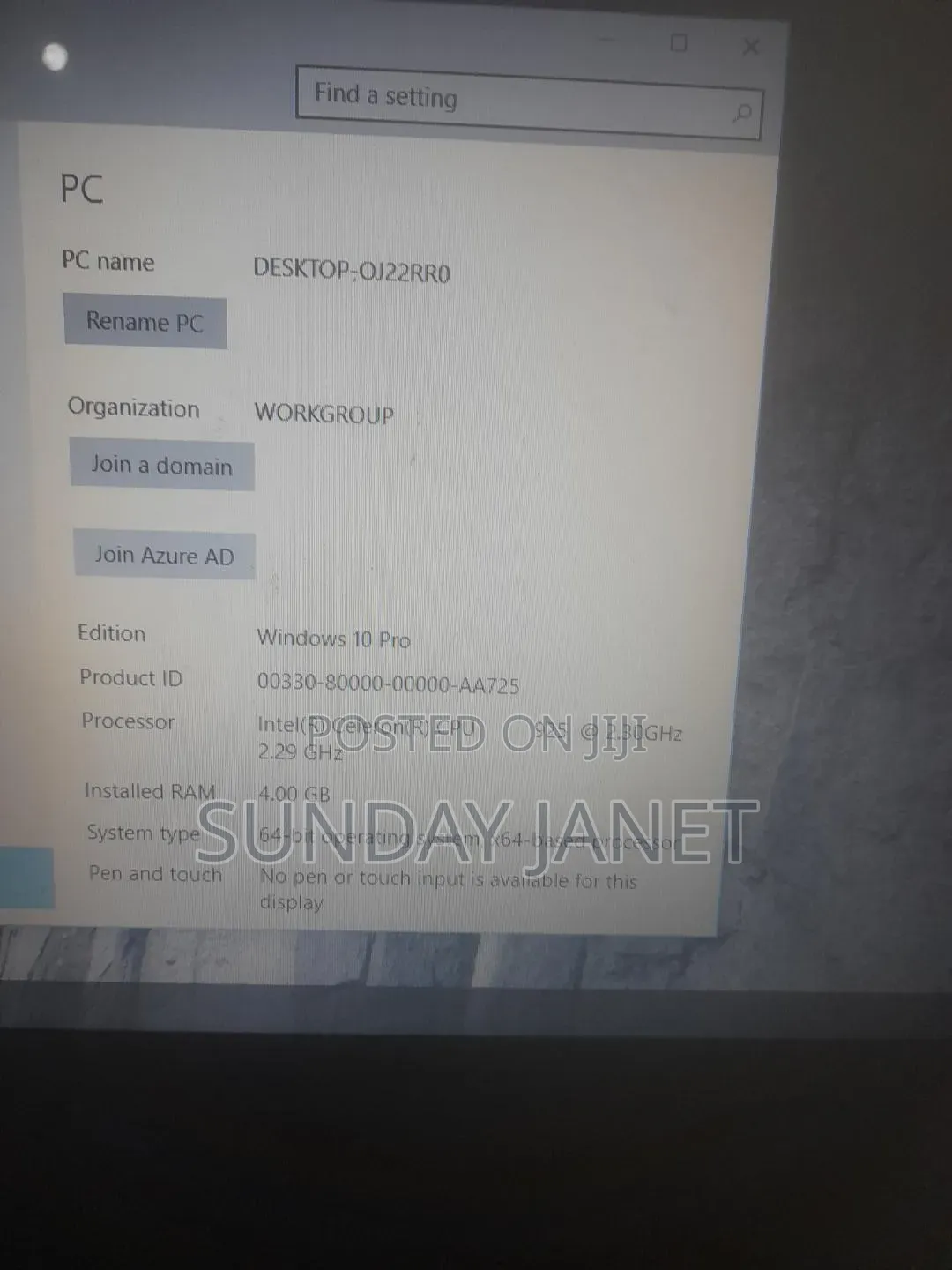 Laptop Apple 6GB Intel Celeron HDD 128GB