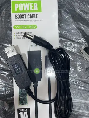 5v 12v Booster Dc to USB Cable