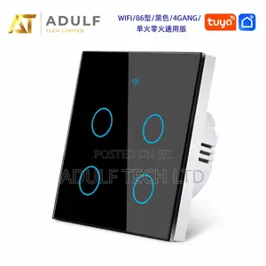4-Gang Smart Touch Wi-Fi Switch |App Remote Control