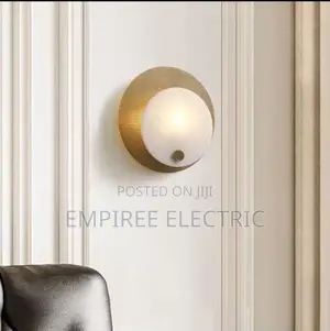 Copper Marble Round Wall Sconce Lamps
