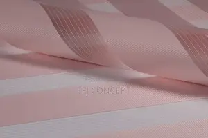 Pink Sample Plain Zebra Day and Night Blind Custom-Made