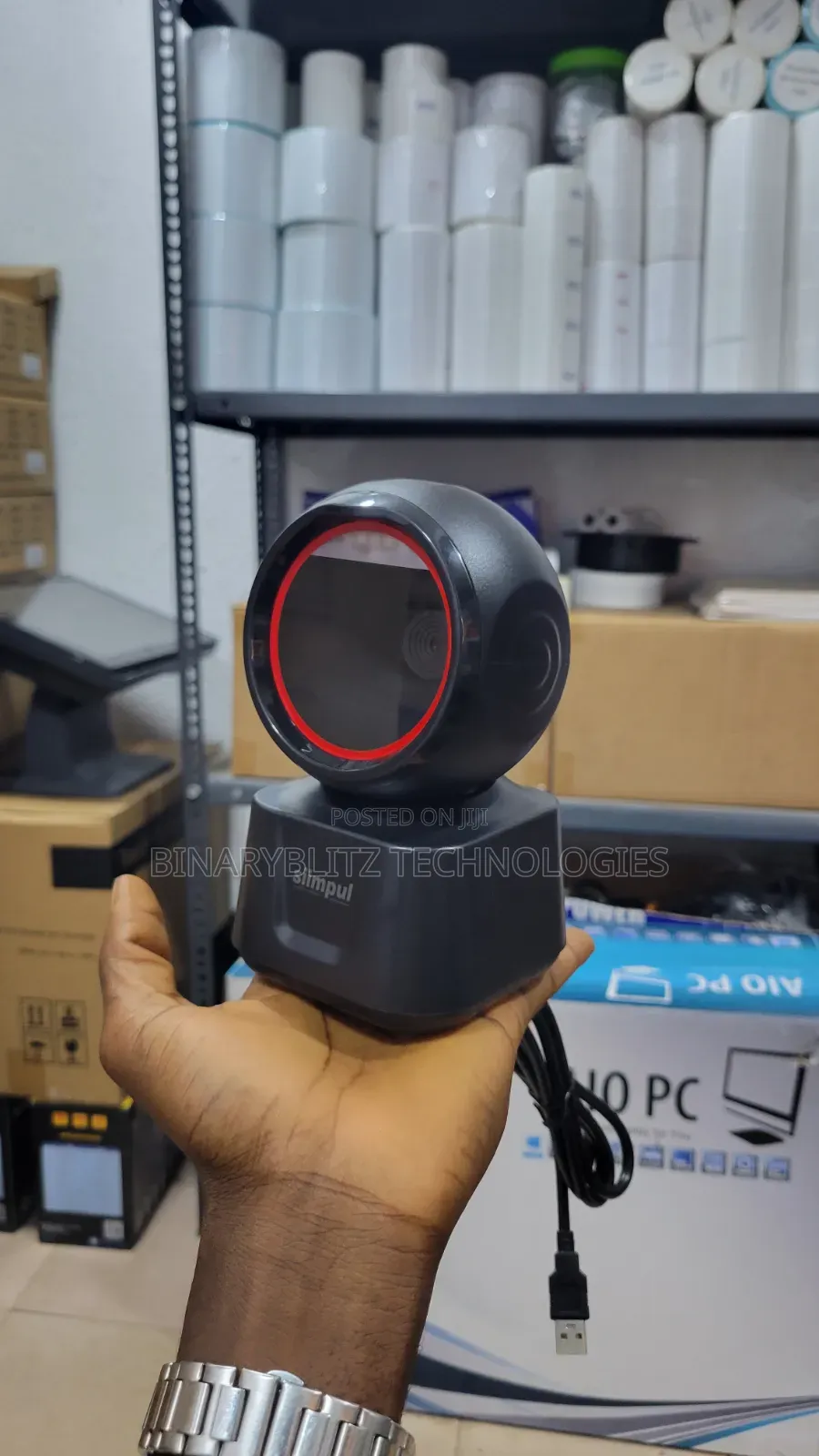 Siimpul 2d/1d Tabletop Barcode Scanner