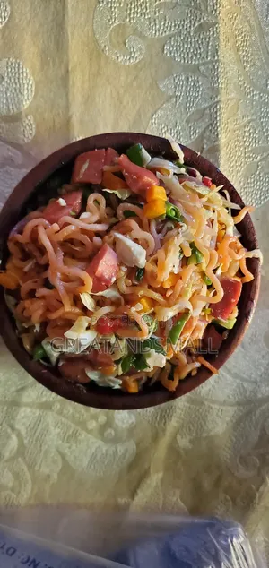 Samosa, Meat and Indomie