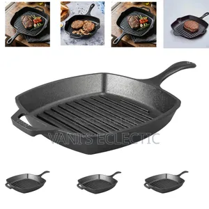 Tramontina 27cm Square Griddle Pan (Cast Iron Grill Pan)