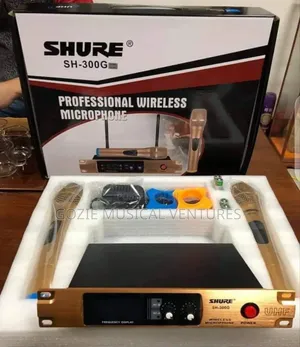The Best Quality Shure DH 300G Gold and Black Colour Wireless Microph