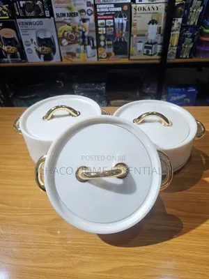 3-Piece Ceramic Casserole Dinner Set With Spoon