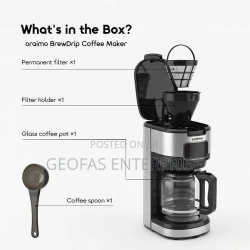 Oraimo BrewDrip 1.5L LED Timer Control Drip Coffee Maker