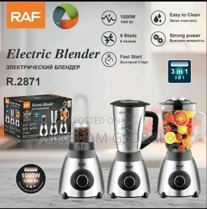 Raf 3 in 1 Electric Blender 1000watts