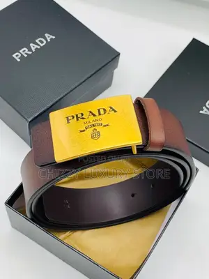 Prada Quality Luxury Men Genuine Leather Belt