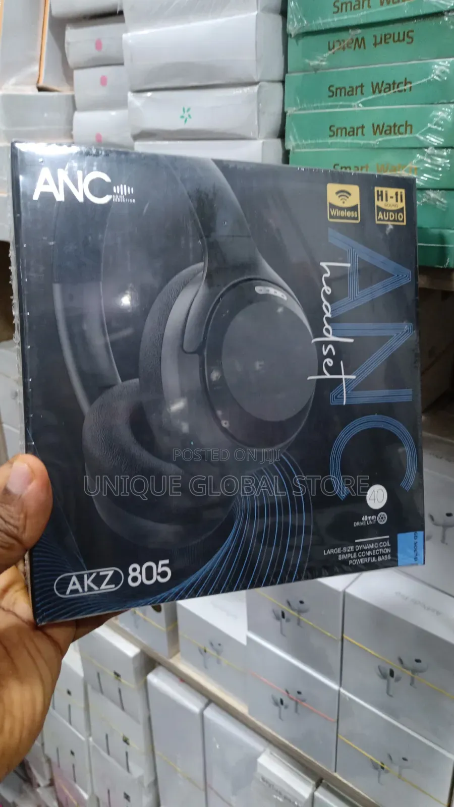Akz-805 Over-Ear Wireless Headset