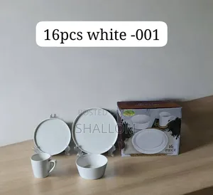 Happy 16pc Dinner Set White 001