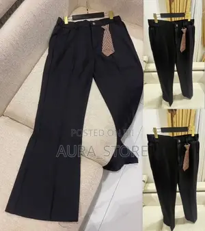 Black Bootcut/Flared Formal Trousers