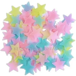 100pcs Glow in Dark Lingerie Multour 3D Stars Glow in The
