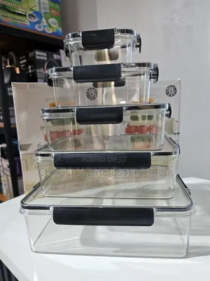 High-Quality Acrylic Storage Crisper Box Set (5-in-1 4-in-1)
