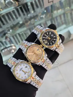 Rolex Wristwatch Available in Black,white and Gold Board