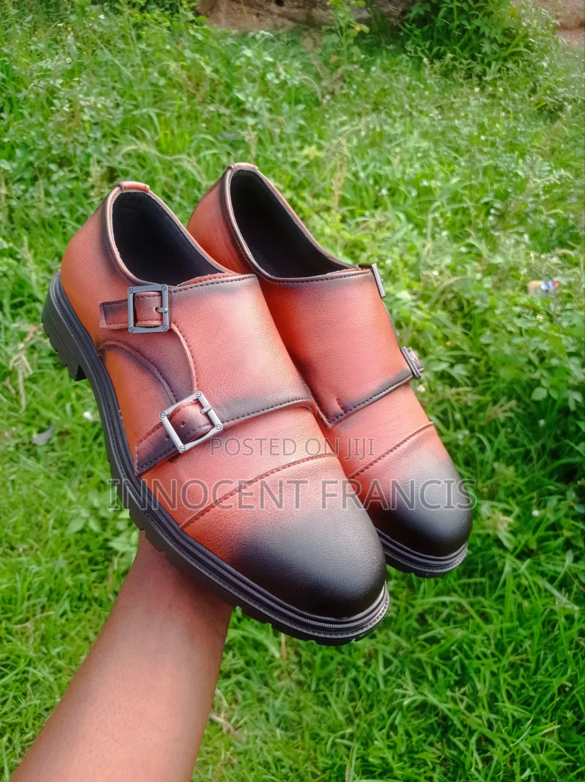 Brown Double Monk Strap