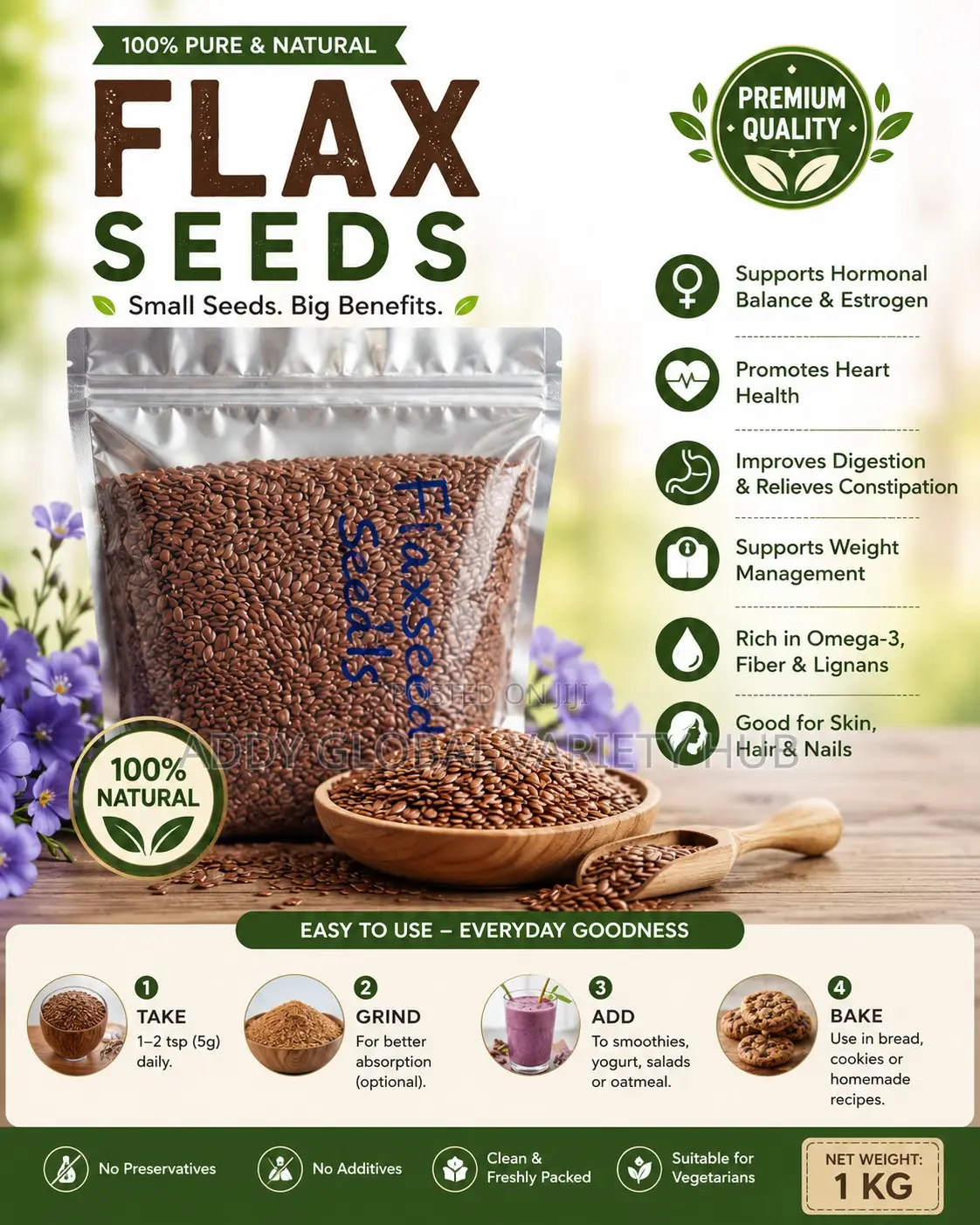 Flax Seeds 1kg