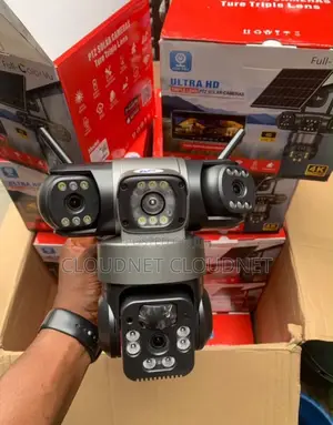 Solar 4G 3 Lens. 12MP CCTV Camera