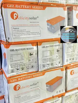 Original Felicity 200ah 12v Gel Deep Cycle Battery Available Now