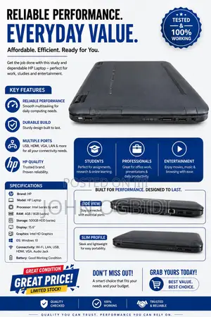 Laptop HP 250 G5 4GB Intel Celeron HDD 500GB