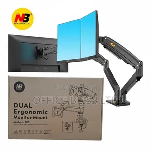 North Bayou Dual Monitor Desk Hanger-Fit 22" - 32"
