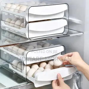 Double Layer Acrylic Egg Storage Container