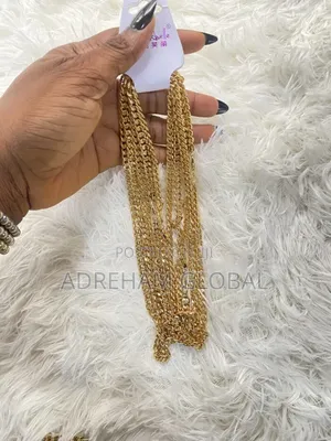 Durable Sunbelle Gold Replica Cuban Chain Design 2 (Short)